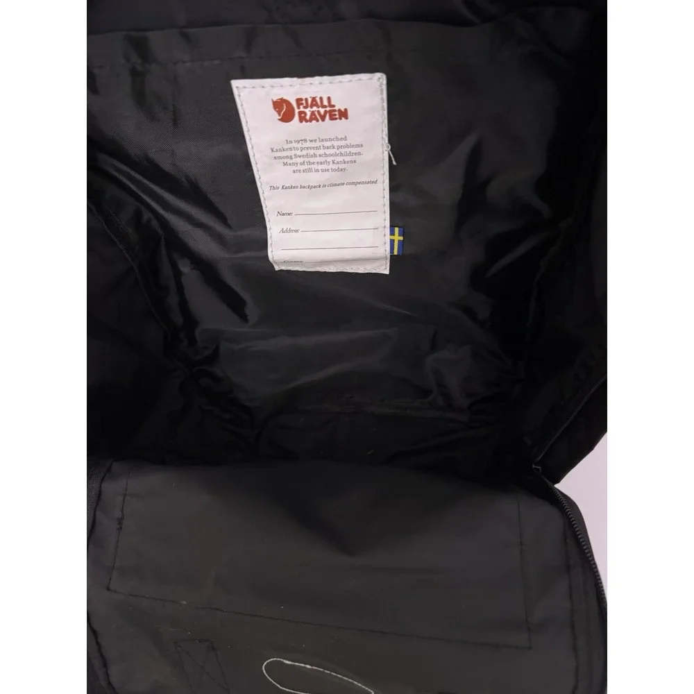Fjallraven Kanken 23510‎ Classic Unisex Water resistant Zip Backpack In Black
